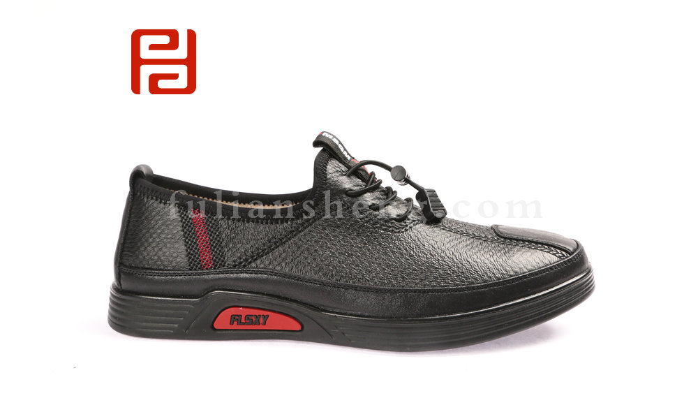 福連升2020春商務休閑輕便軟底中年鞋老北京布鞋男單鞋圖片