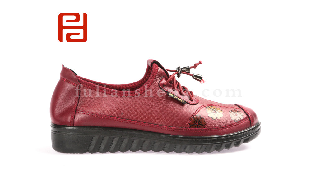 福連升2020春休閑軟底免洗超柔布中老年女單鞋圖片