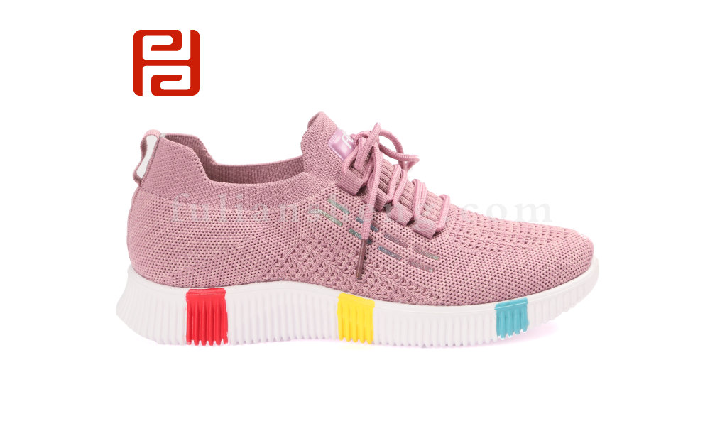 福連升女士飛織透氣運(yùn)動鞋一腳蹬系帶椰子鞋老北京布鞋圖片