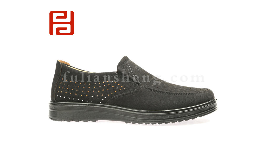 福連升春夏中老年休閑輕便透氣老北京布鞋男士單鞋圖片
