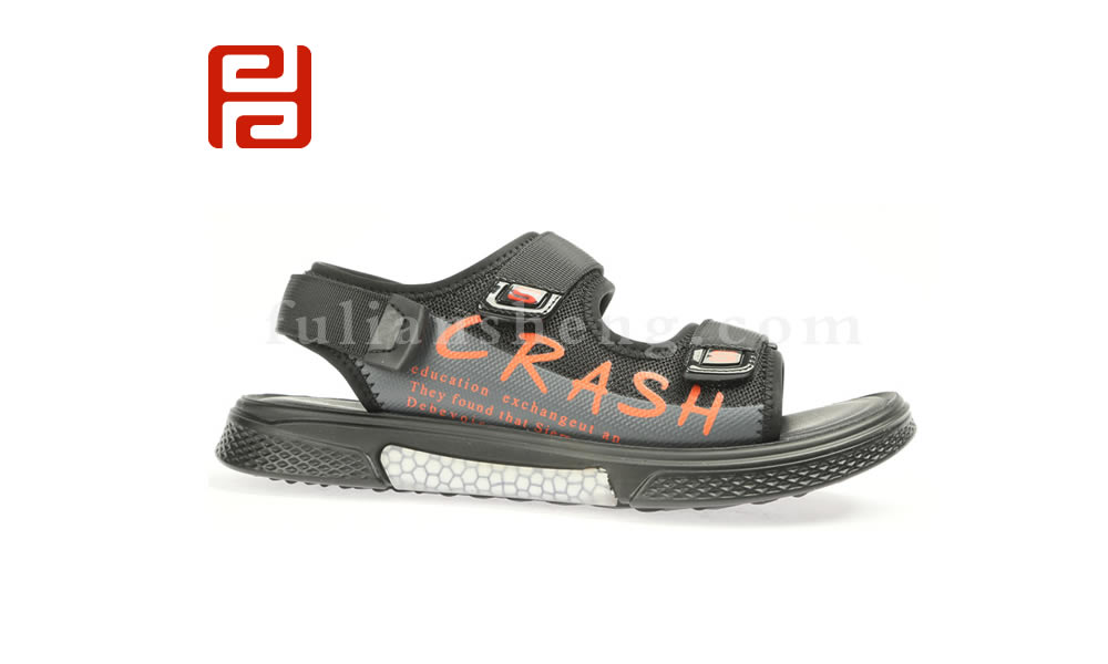 福連升夏季涼鞋男士涼拖鞋 時尚百搭運動休閑沙灘鞋圖片