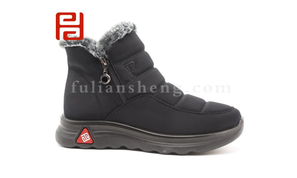 福連升冬季老北京布鞋加絨保暖高幫鞋女媽媽棉鞋短靴圖片