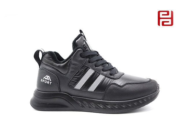 福連升休閑運動女鞋中老年冬季加絨保暖輕便羽絨服面料