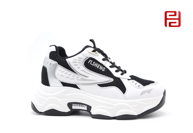 福連升休閑運(yùn)動女鞋厚底增高保暖舒適鞋子