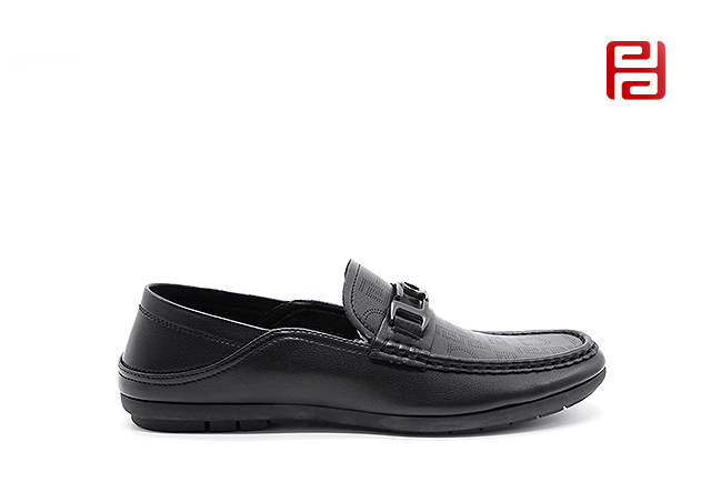 福連升夏季商務休閑男鞋透氣橡膠底手縫豆豆鞋