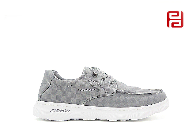 福連升秋季新款舒適休閑棋盤格超輕男單鞋板鞋老北京布鞋