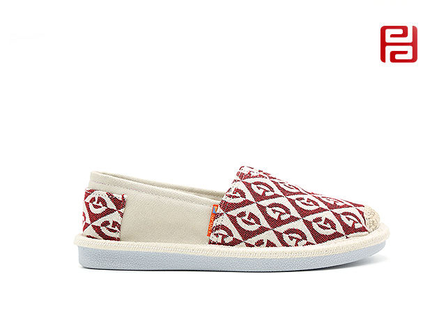 福連升秋季舒適休閑漁夫鞋女鞋帆布寫輕便鞋底