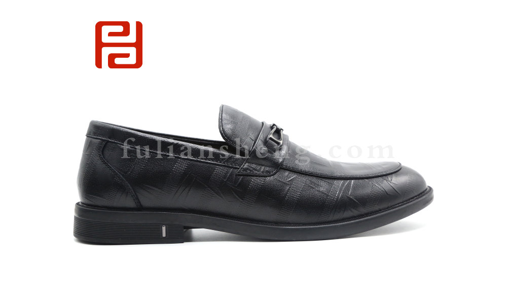 福連升秋季商務休閑男鞋工作一腳蹬商務鞋
