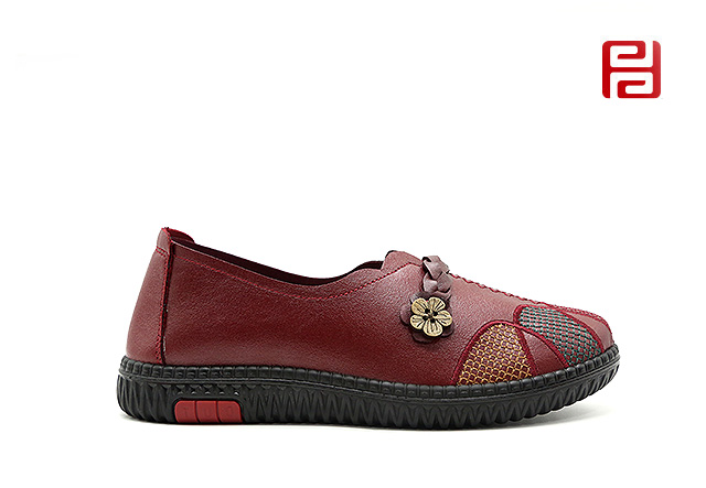 福連升春秋女款單鞋舒適休閑養生鞋輕便女鞋