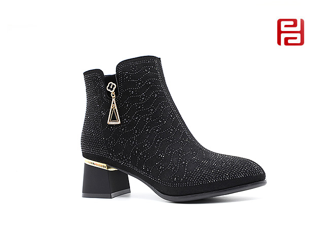 福連升冬季新款輕松工作女鞋魅力時裝時裝鞋