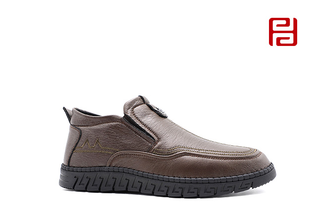 福連升冬季新款休閑生活男鞋舒適休閑手縫鞋