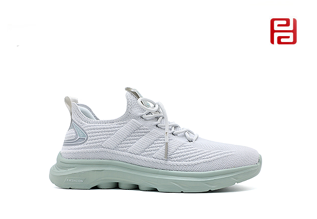 春秋運動男單鞋休閑運動高彈飛織面料舒適運動鞋