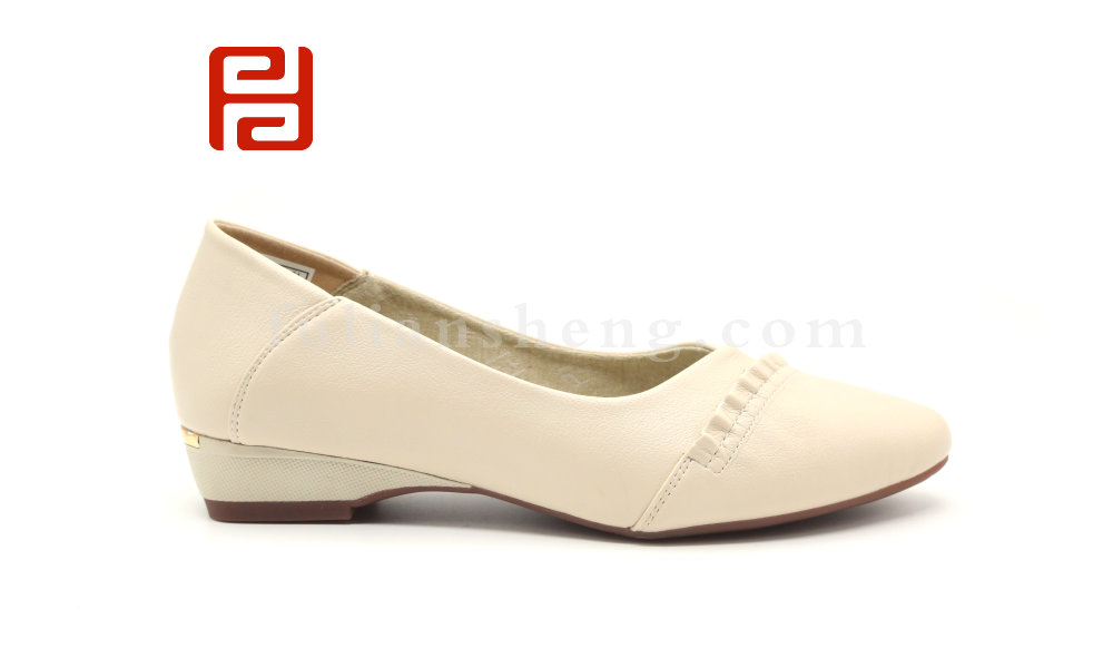 福連升休閑女鞋低跟淺口單鞋媽媽舒適百搭棉麻內里圖片