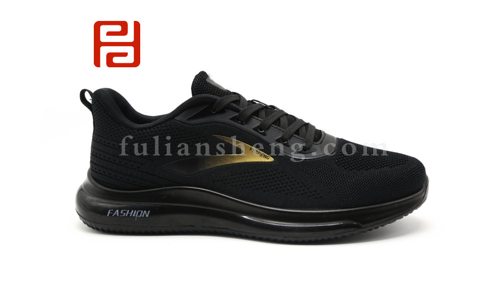 福連升休閑運動鞋春季飛織男鞋輕便緩震舒適漫步鞋圖片