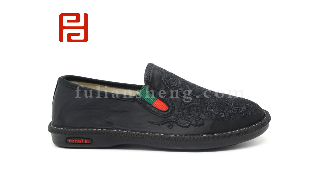 福連升老北京布鞋沖服呢中國風(fēng)尚棉麻里布輕便男社會鞋