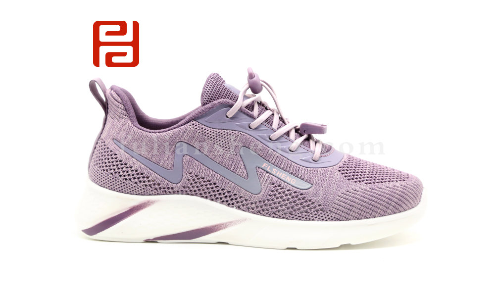 福連升夏季女式網孔透氣休閑運動鞋飛織漫步軟底跑步鞋圖片