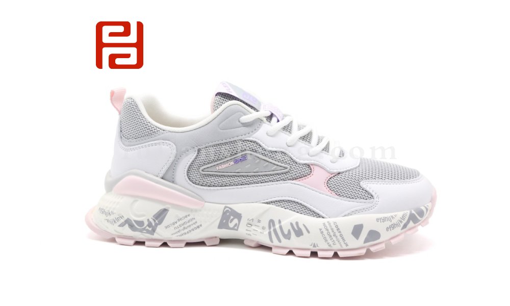 福連升秋季撞色輕便休閑運動女鞋透氣輕便單鞋圖片