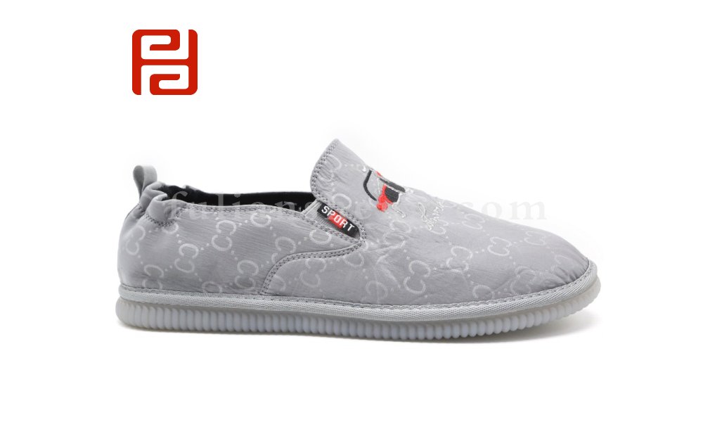 福連升老北京布鞋休閑板鞋一腳蹬社會鞋黑色平底男鞋圖片