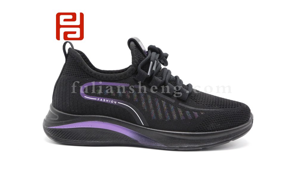 福連升春秋休閑運(yùn)動(dòng)單鞋飛織休閑運(yùn)動(dòng)女鞋輕便透氣漫步鞋圖片