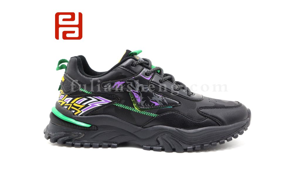 福連升休閑鞋冬保暖時尚多彩輕潮運動男鞋圖片