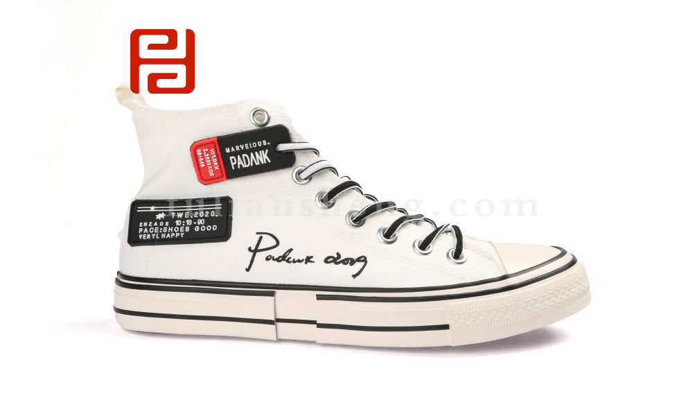 福連升20春運動系帶高幫板鞋男款休閑鞋(圖3)