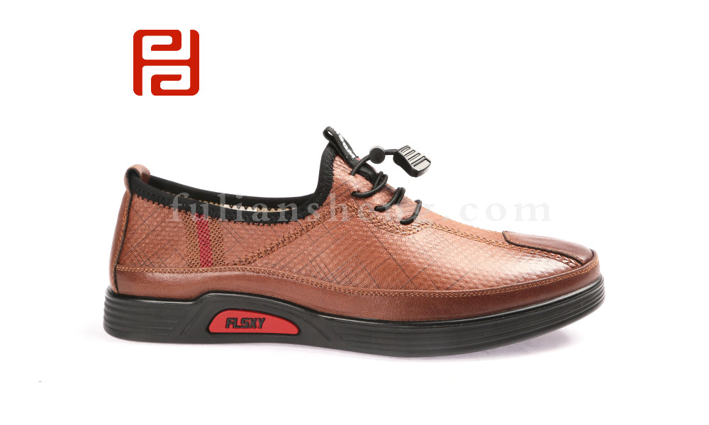 福連升2020春商務休閑輕便軟底中年鞋老北京布鞋男單鞋(圖2)