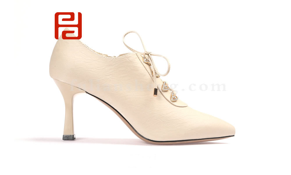 福連升春款單鞋黑色高跟鞋百搭休閑鞋工作通勤細跟女鞋子(圖4)