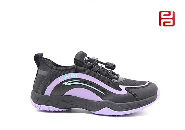 福連升春季新款網布透氣戶外漫步鞋旅游鞋拼色輕便女鞋