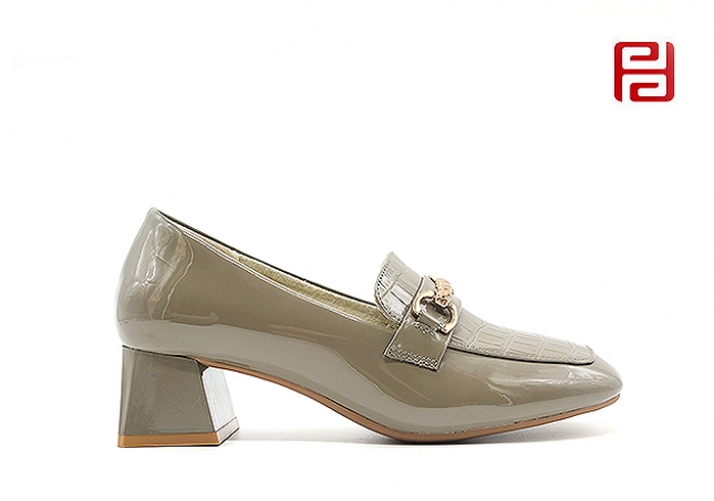 福連升秋季女鞋魅力時(shí)裝鞋中跟粗跟工作鞋單鞋