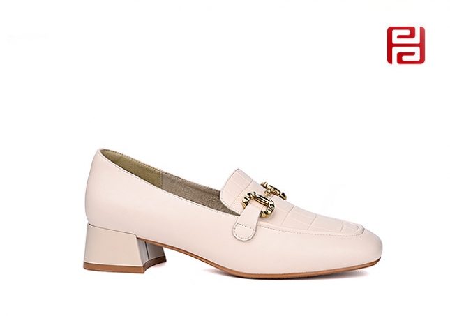 福連升春秋女鞋商務(wù)工裝時(shí)尚中跟舒適時(shí)裝鞋