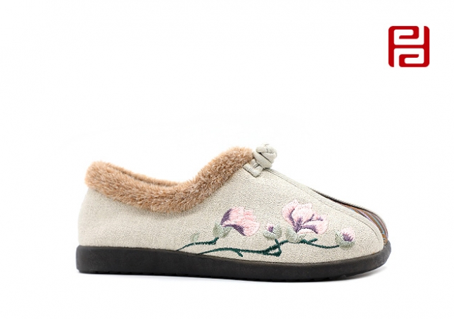 福連升冬季新款中國風(fēng)尚老北京布鞋漢唐風(fēng)韻漢舞鞋