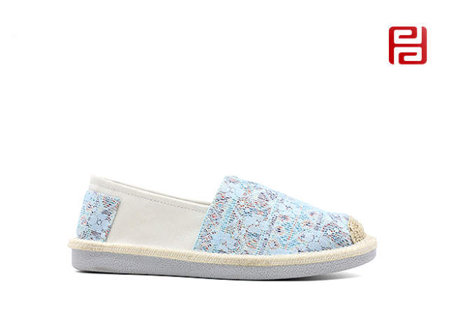 舒適休閑女鞋蕾絲布面料棉麻里