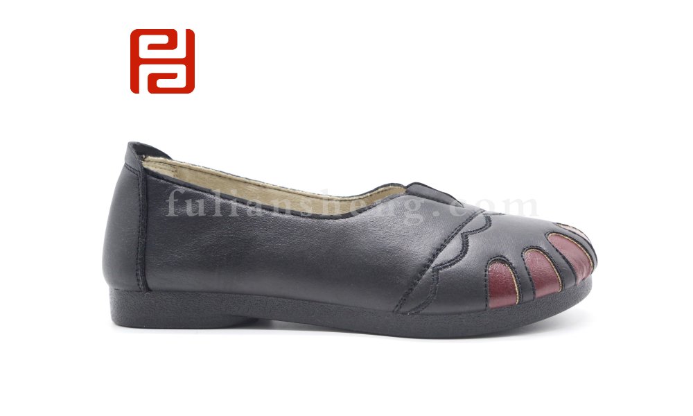 福連升女士春款淺口休閑媽媽鞋舒適軟底老北京布鞋