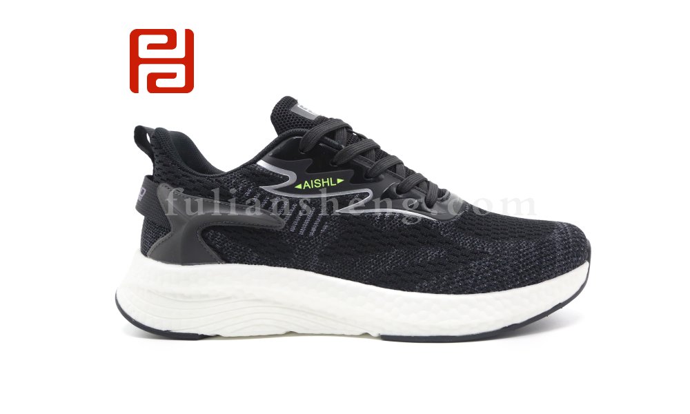 福連升春季休閑運動男鞋爆米花軟底透氣舒適漫步鞋